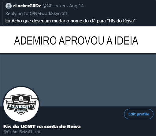ClaUniversidade's tweet photo. Adoramos a ideia @G0Locker , apenas damos uma re-adapitada! Agradeço a sua sugestão ❤️

#LigaBedWarsSC
@NetworkSkycraft https://t.co/dQmNyW1vZ0