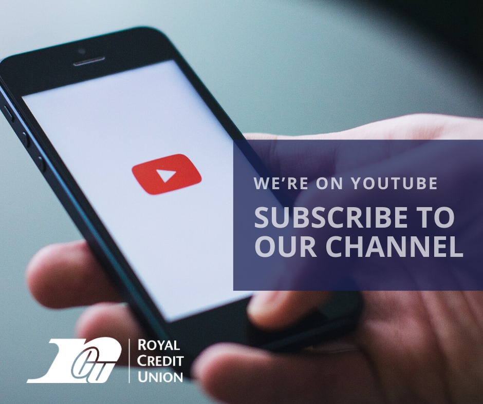 Royal_CU's tweet image. We’re on YouTube! Check out our channel at bit.ly/32ChnPm and subscribe for financial advice, Member Stories, and more!