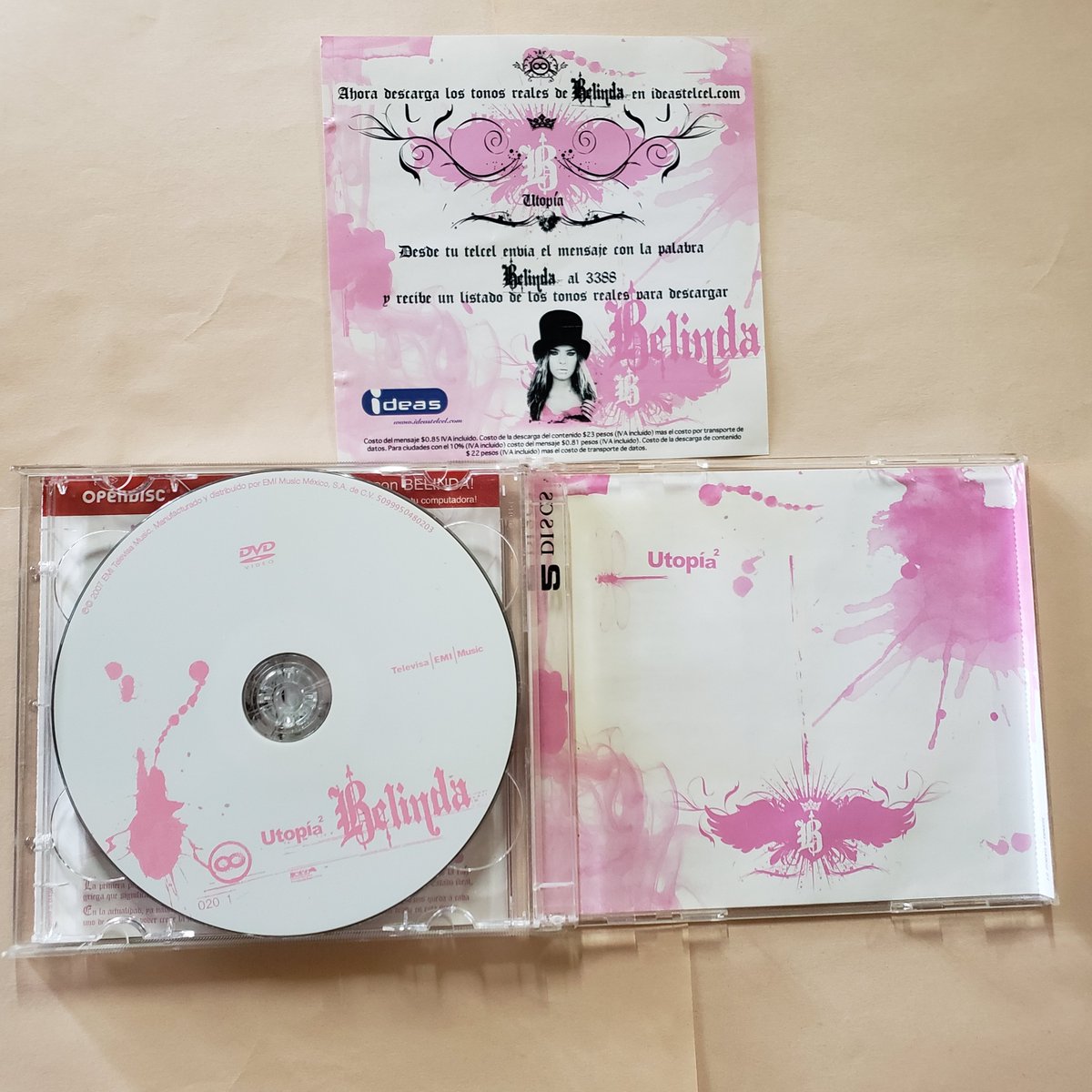 RevistasCDsYMas's tweet photo. Belinda - Utopía2 - Edición Especial CD+DVD $149
https://t.co/tKxfKnHQTF
#belinda #utopia #luzsingravedad #nifreudnitumama #bellatraicion #cheetahgirls #seealittlelight #whywait #endoftheday #lavoz #lavozazteca #lavozmexico #equipobelinda #teambelinda https://t.co/iKlRvPUWyJ