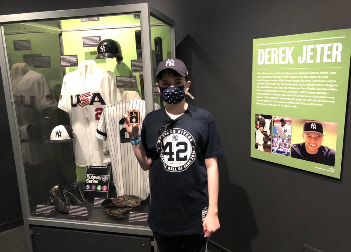 The postponement of the 2020 <a href="/baseballhall/">National Baseball Hall of Fame and Museum ⚾</a> induction ceremonies in July denied us the opportunity to see Derek Jeter’s bronze plaque in the famed HOF Plaque Gallery. But that didn’t stop us from bringing our own challenge coin to commemorate the occasion <a href="/Yankees/">New York Yankees</a> #RE2PECT