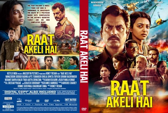 "Raat Akeli Hai", a well made investigation drama, slow paced in parts but worth watching. Nawazuddhin Siddiqui reminds of his portrayal of Khan in Kahani, Netflix's favourite Radhika Apte and rest are fine.The poster below reminds me of my pirated CD days. @MovieLoversNP