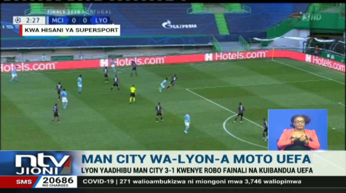 Man City wa-Lyon-a moto UEFA.

#NTVJioni