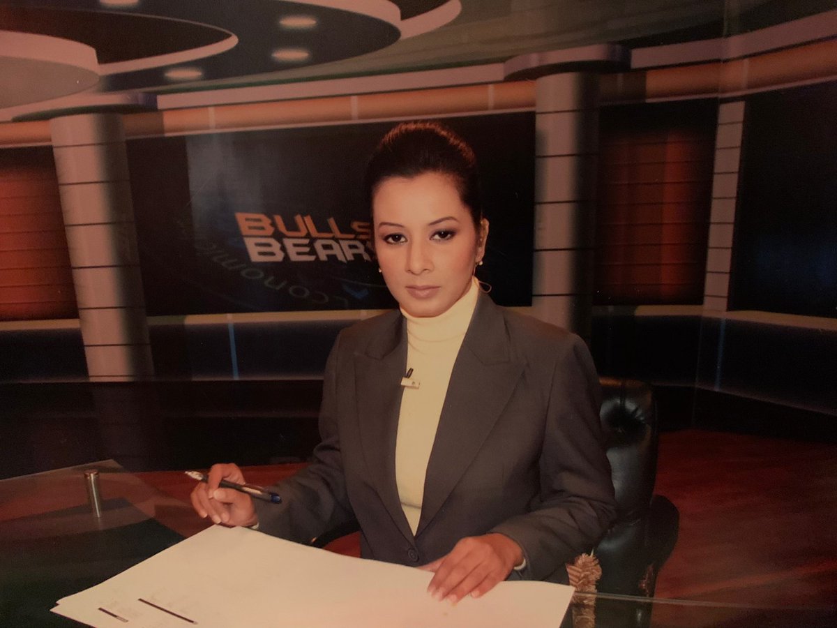 NadiaSuleman's tweet photo. Almost 10yrs back on PTV New’s business show Bulls &amp; Bears 
#memories #throughbacksunday https://t.co/WURRzl9cpy
