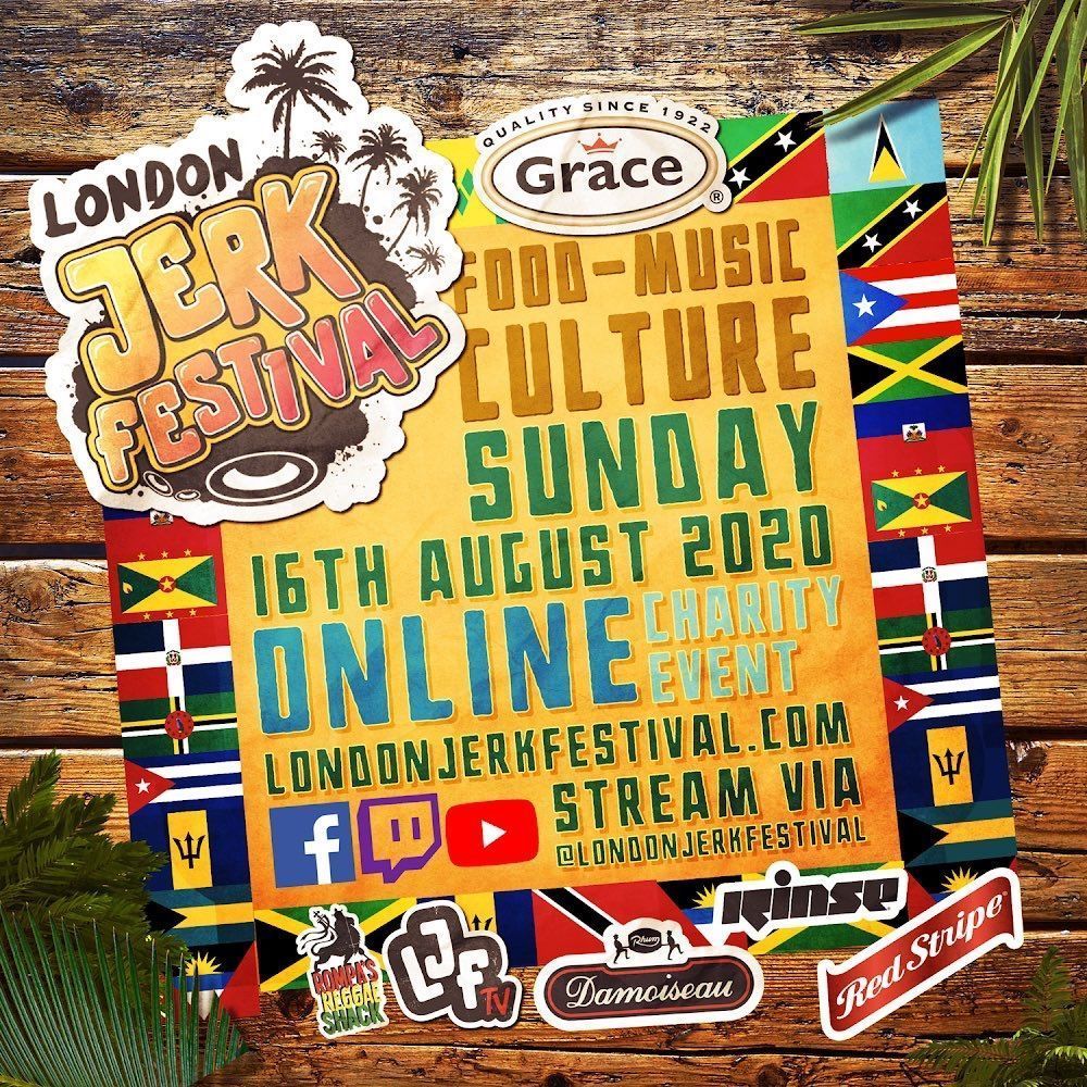 Catch @Navi4Real & @DavidBoomah performing + many more this Sun Aug16 on the @LondonJerkFesti ONLINE charity fest sponsored by @GraceFoods_UK more info on the Facebook event page 👉🏽 buff.ly/30UaoAb Plz donate what you can 🙏🏽💯 #LondonJerkFestCharityFesti 🙏🏽