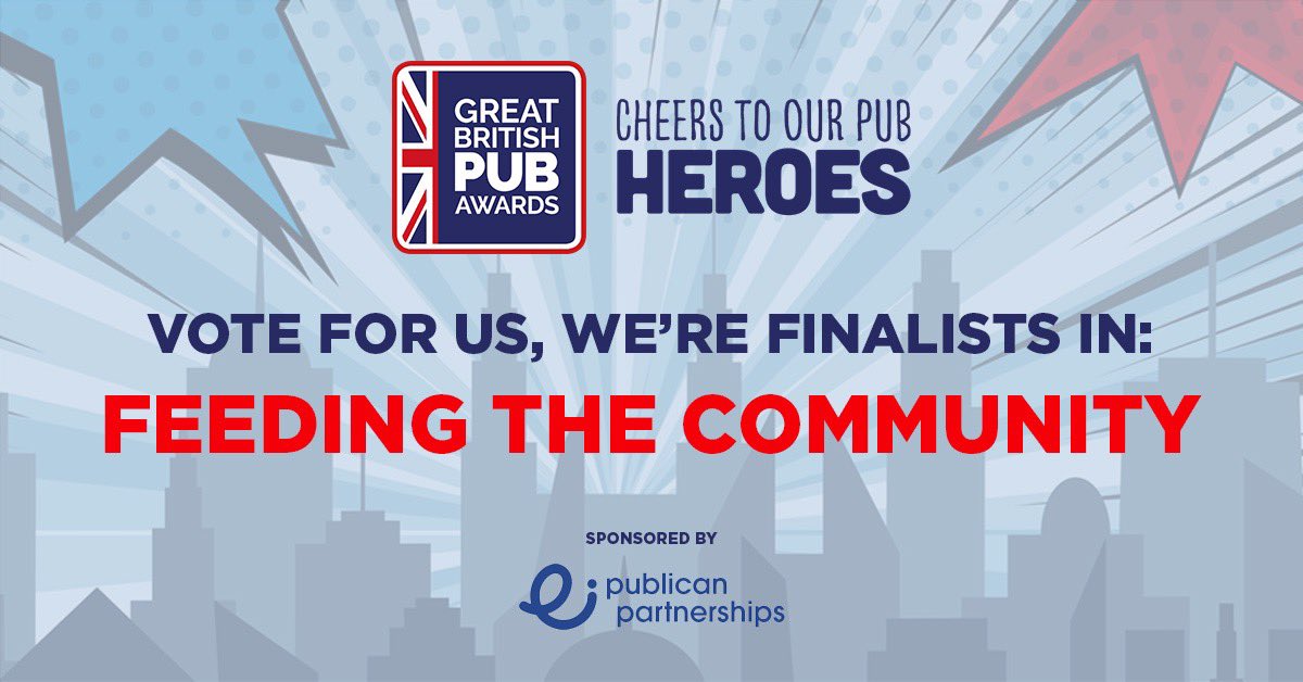 We are a GREAT BRITISH PUB AWARDS finalist 🤩 🇬🇧 we are in the final top 7 and your vote decides who WINS... please vote for us here;  surveymonkey.co.uk/r/GBPA-Feeding…