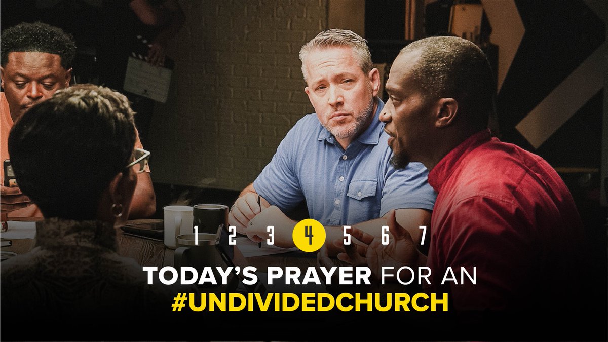 Today is Day 4 of our week of prayer for an #UndividedChurch. Today's prayer comes from <a href="/dhati/">Dhati Lewis</a>, lead pastor of <a href="/BlueprintChurch/">Blueprint Church</a> and VP of <a href="/sendnetwork/">Send Network</a>.

“Dear God, I pray our Church would be one, and that we would be a tangible expression of the gospel to a divided world.”