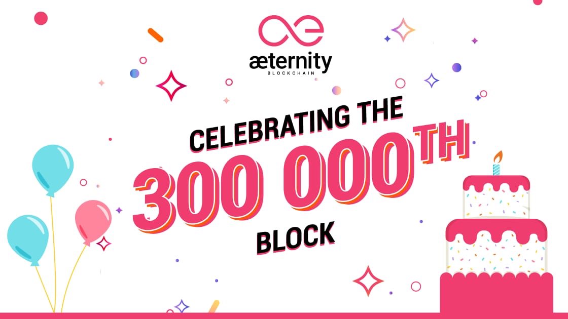 ¡Hoy marcamos el bloque 300 000 de <a href="/aeternity/">æternity Blockchain</a> #blockchain #mainnet!

¡Feliz blockaniversario! 🥂🎊

¡Por muchas más soluciones y casos de uso, más #dapps, #Defi más fuerte, una #comunidad aún más grande y una adopción masiva!