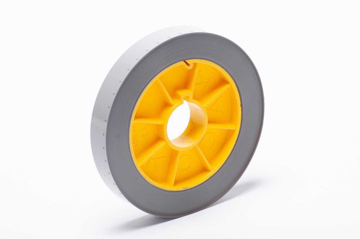 So you captured all your sound on set, now what? How do you edit that footage with the sound? Well the first step was to transfer to an analog tape that matched the size of the film. Magnetic stock or “Magstock”, pictured here is a small role the 16mm version.