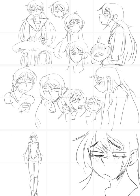 漫画用に色々試しているのをこそっと 