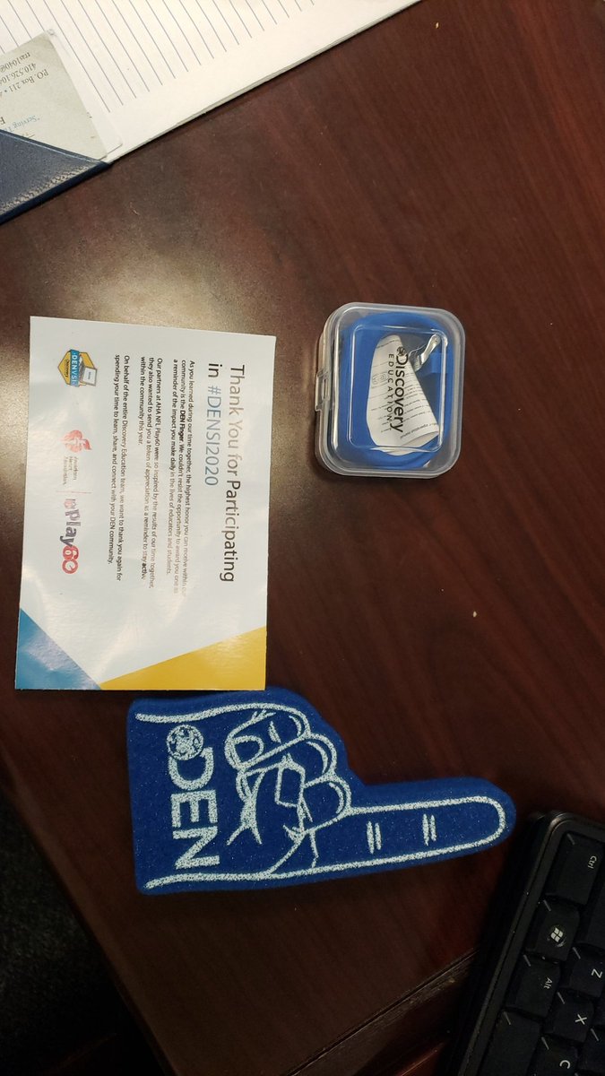 Thanks for the gear <a href="/DiscoveryEd/">Discovery Education</a> #DENSI2020 #Denfriends