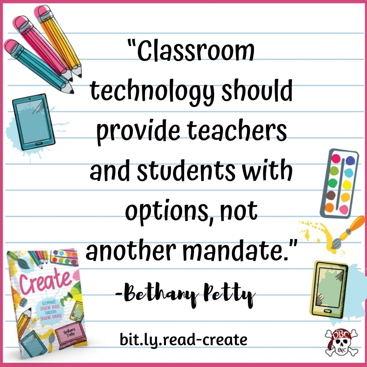 Bethany_Petty's tweet image. Tech, low-tech, or no-tech...it doesn’t matter as long as it supports students! 

#IlluminateED #createbook #createED #dbcincbooks #edchat