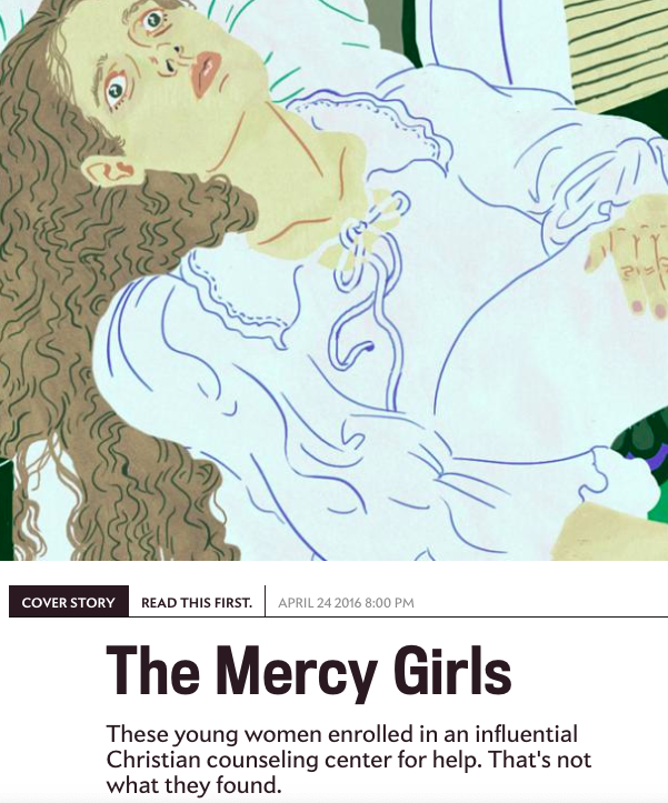Mercy Ministries has its own checkered past. Slate Magazine published an entire story called "The Mercy Girls" and details how young girls were being taken advantage of. Employees also called the organization "cultish" and "unhealthy." END THE CONSERVATORSHIP