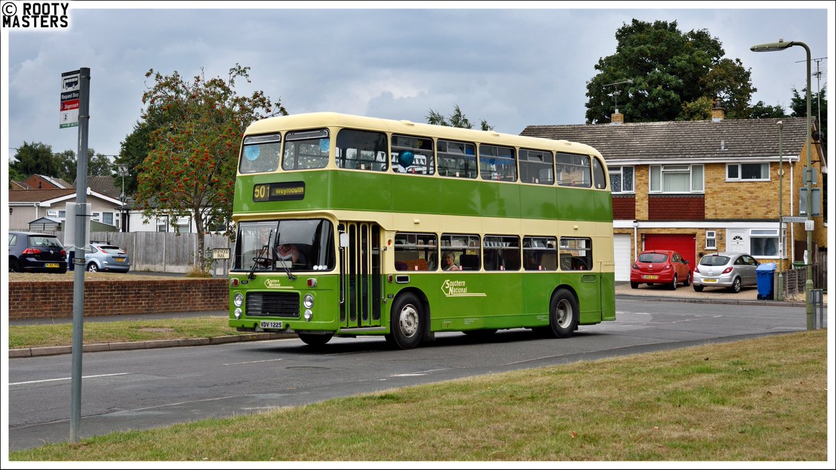 rootymasters's tweet image. This is now two Southern National Bristol VRT / ECW buses in one week! VDV122S is seen in Farnborough in August 2020.