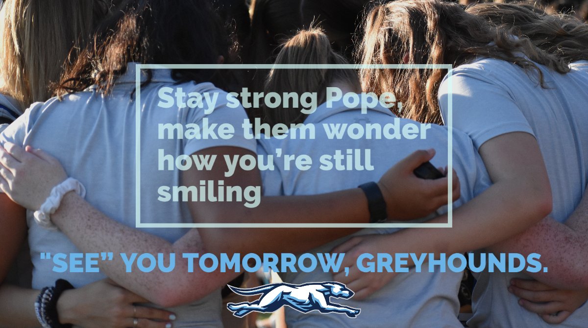 houndchallenges's tweet image. Alright, Greyhounds, let’s show 2020-21 that it can’t keep shoving us around! Do you accept the challenge?
#seeyoumondaygreyhounds
pope-yearbook.weebly.com
Se21ors, lead the way with black-and-white and painted cars!