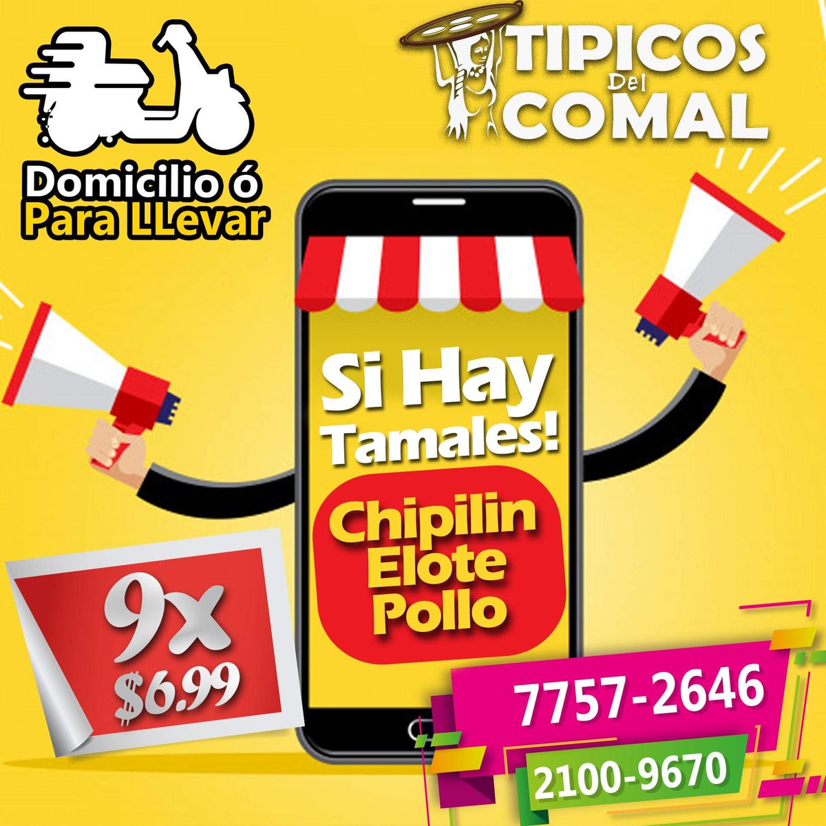 Emerson_Gamez's tweet photo. #SiHay #Tamales #eloteloco🌽 #Horchata y mucho Más... pedí ya tus tipicos y las mejores #Pupas #AlComal de arroz o maíz, llama ya al 21009670 o al #WhatsApp  77572646 #ConsumeLocal  @Tipicosdelcomal https://t.co/WSdblLMfHd