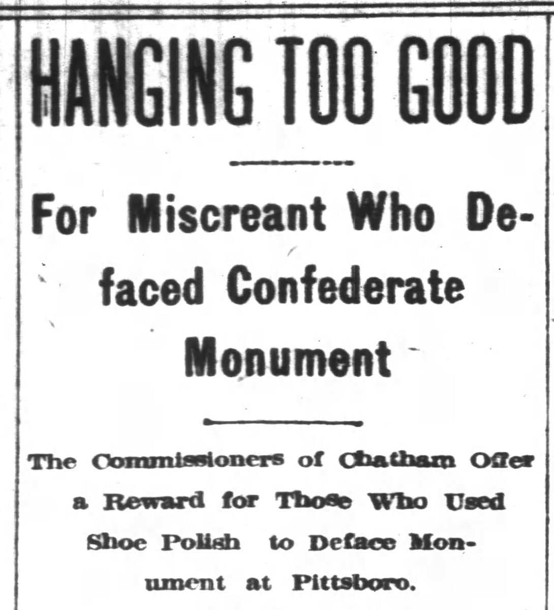 Opposition to Confederate monuments is not new. They've been challenged, defaced, vandalized and re-contextualized ever since they started going up. Here are just a few examples...1/