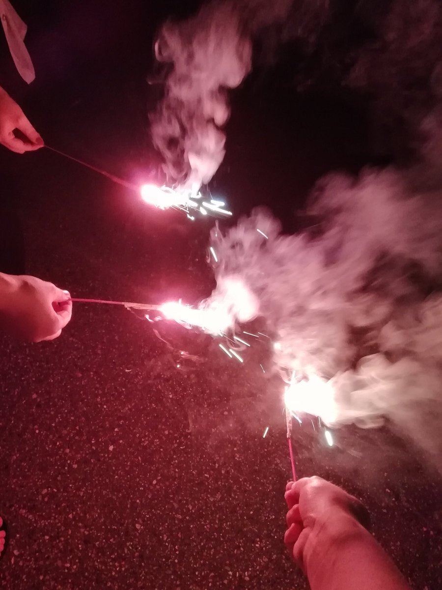 さつまいも 昨日は久々に友達と花火した