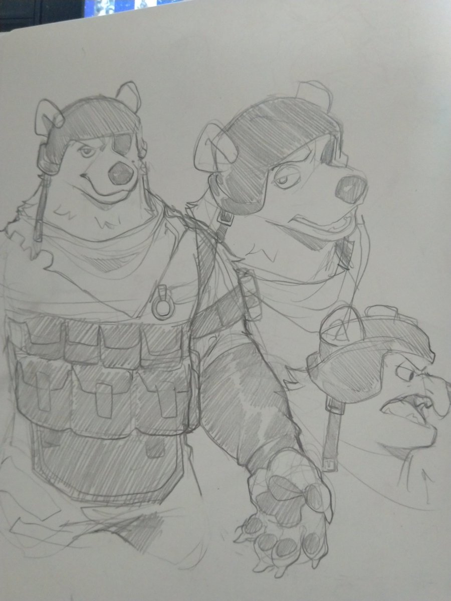 Fennix and Polar patroller doodles cuz I'm gay 