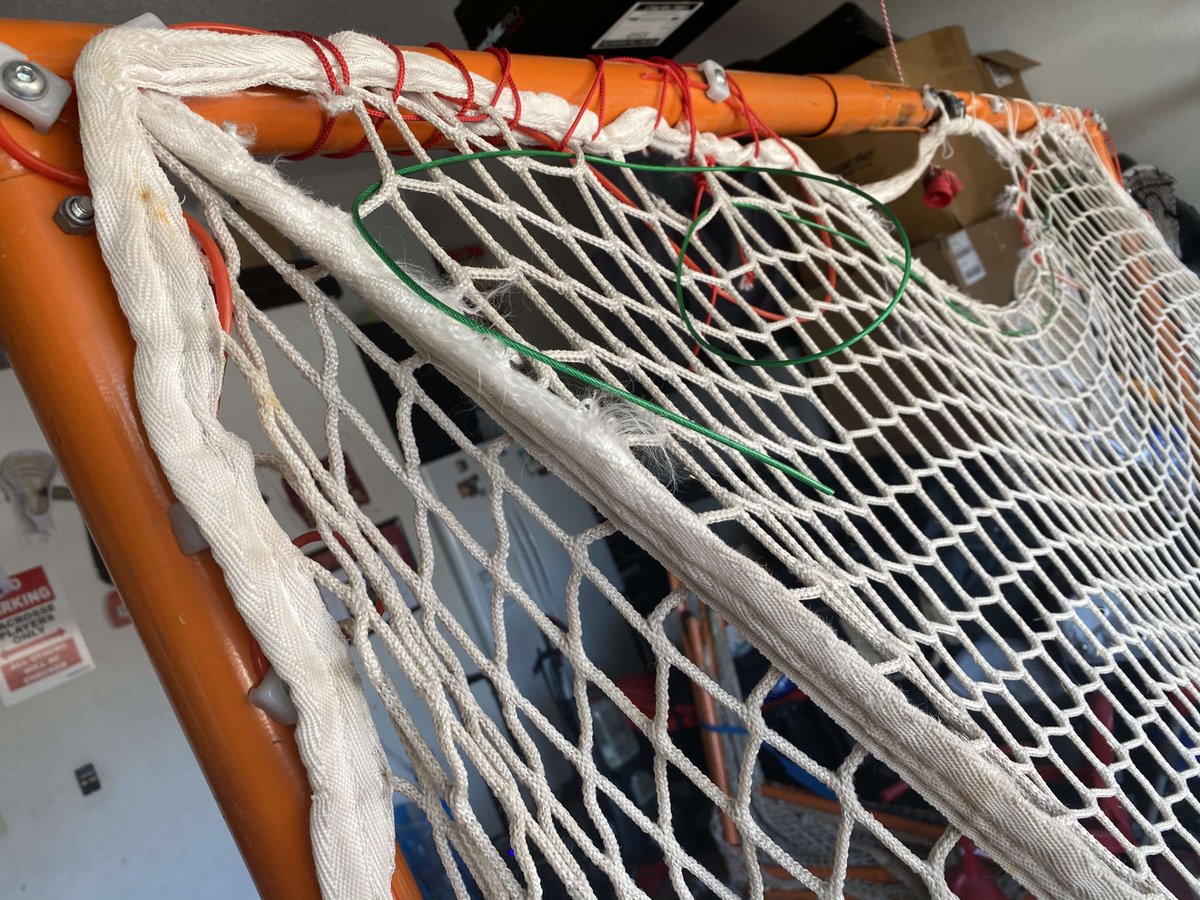 LacrosseCobra's tweet photo. Don’t let anyone kid you: Coaching lacrosse is all glory.... Cleaning up the work Grant, Matt &amp; Jake did this summer! @gculacrosse @wheelinglax #allforthecause #topched https://t.co/TmYeslBCA6