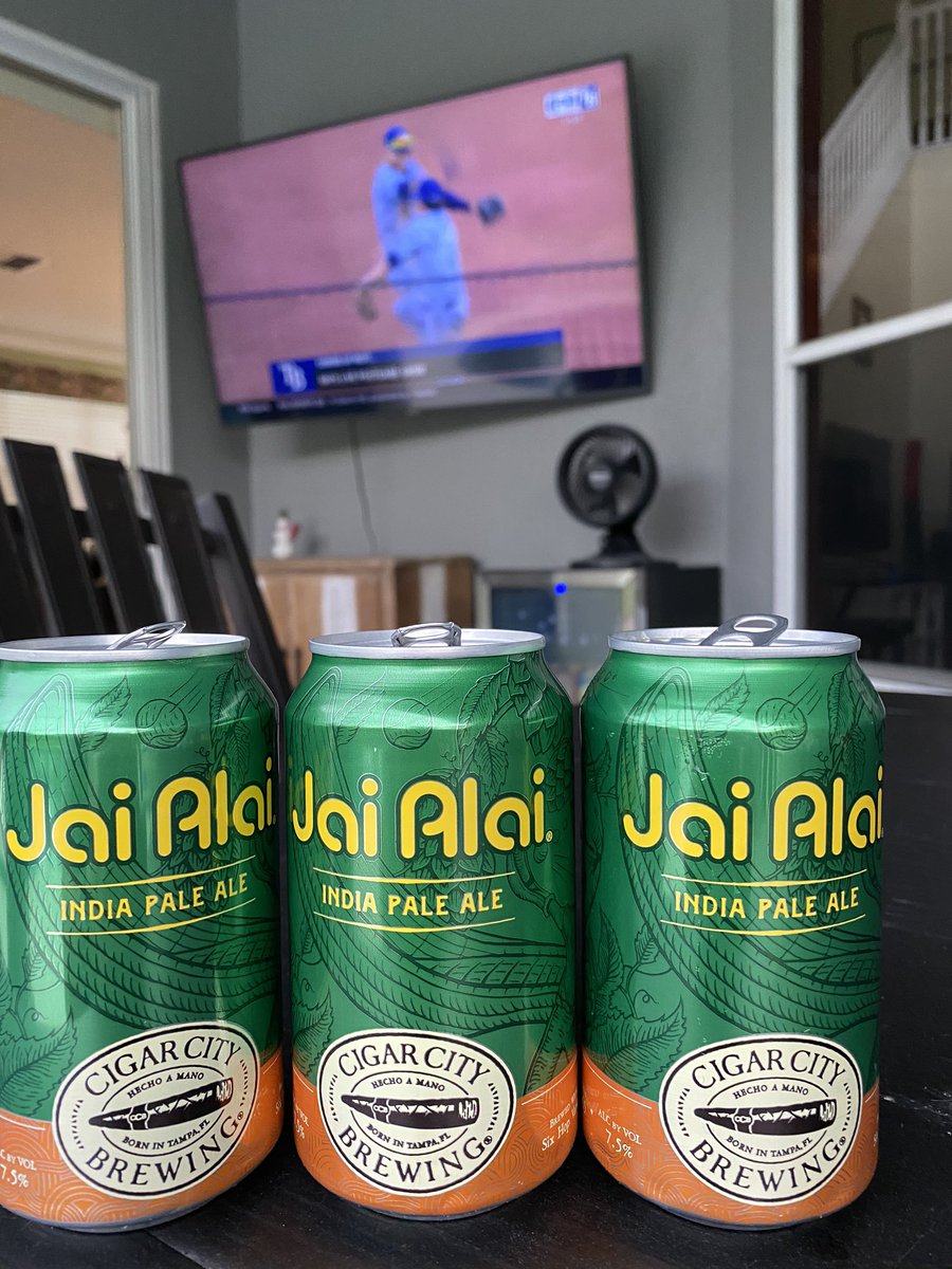 1 Beautiful Sunday
2 Rays Wins 
3 Jai Alai <a href="/CigarCityBeer/">Cigar City Brewing</a> <a href="/RaysBaseball/">Tampa Bay Rays</a> #PerfectDay #RaysWin