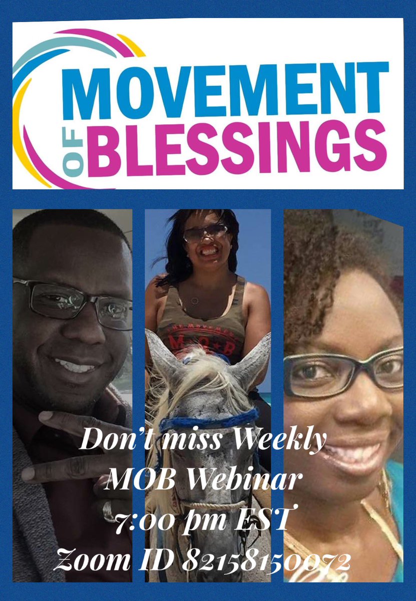 MobWebelieve's tweet photo. Don’t miss our Sunday weekly Movement of Blessings webinar 7:00 EST pm We will be discussing self care during pandemic and reflection on great trips! https://t.co/6wLm7GaQRW https://t.co/x7JwDCUwzy