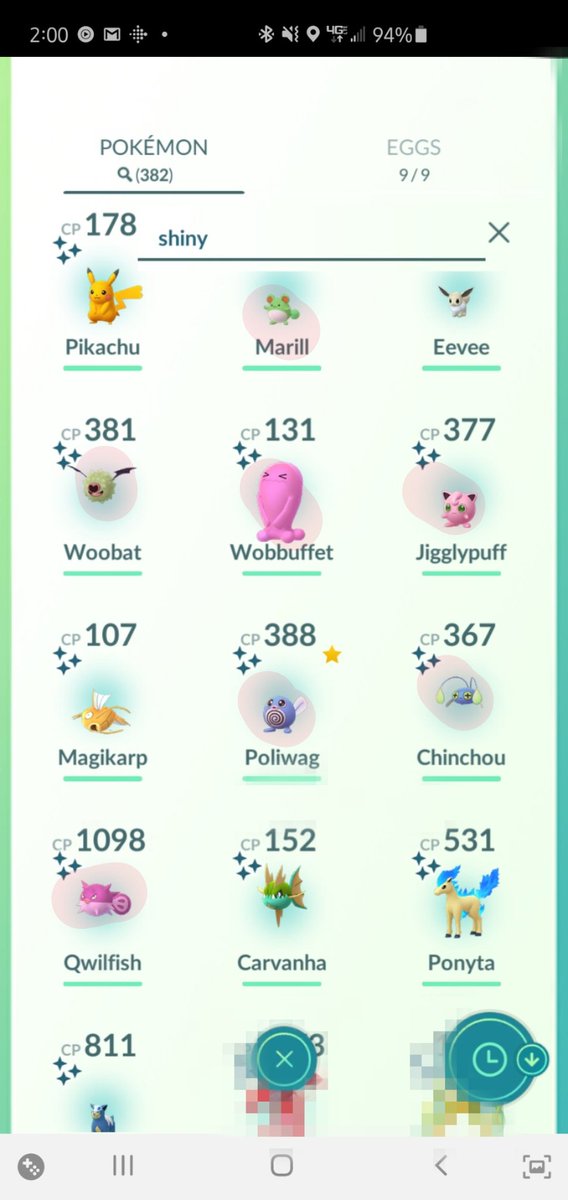OhheyitsCasssie's tweet photo. #pokemonGOFest2020 make up day was very good to me. The 7 shinies that I didn't have yet are marked in red. #PokemonGO #gofestshiny https://t.co/IdzkG4XS41