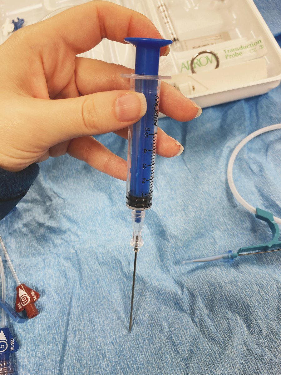 This is called a Raulerson syringe. You can thread your wire through the back of it and into the patient if you want. I’m told this reduces the chance of air embolism. I have never actually done this.