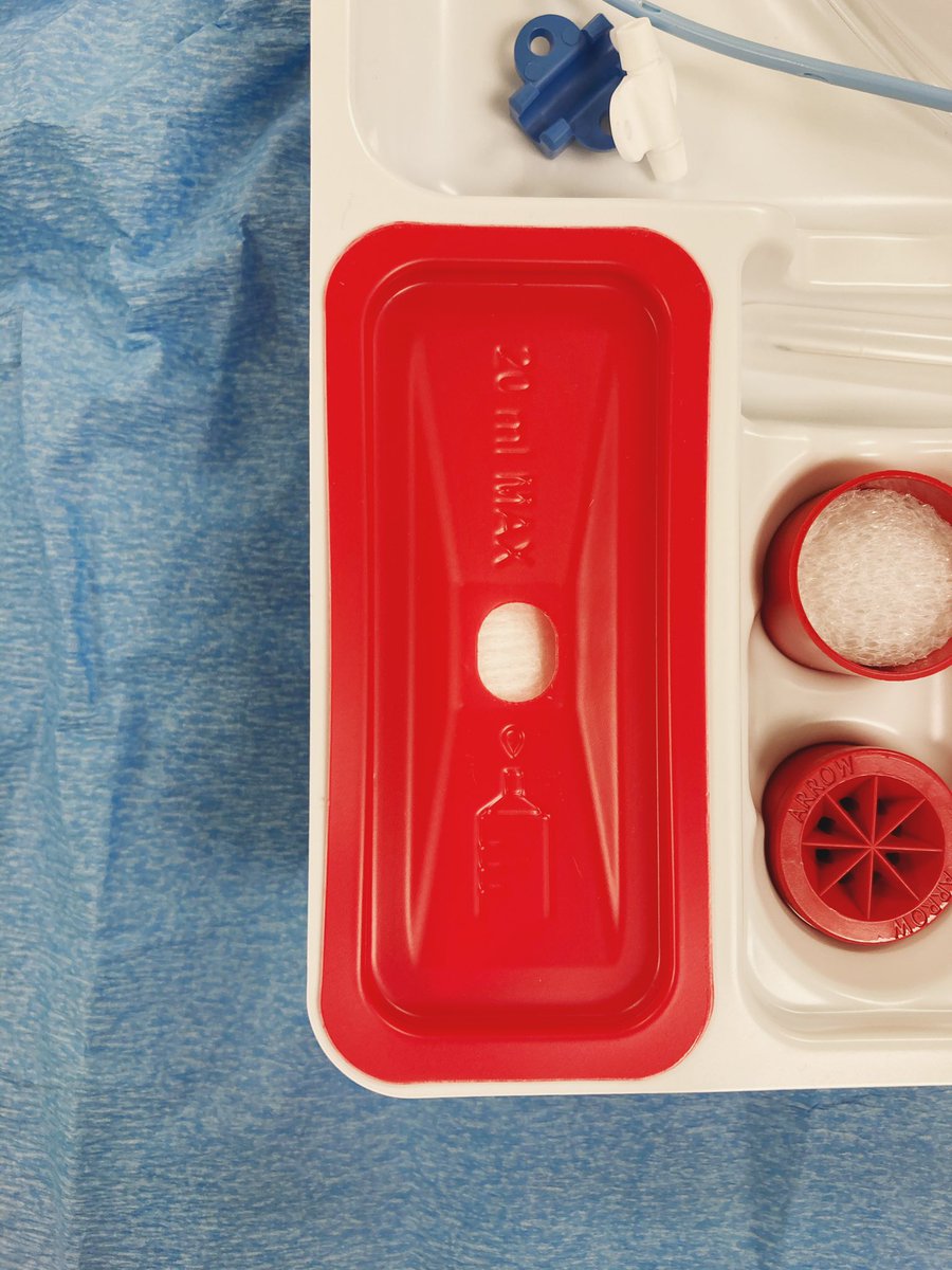 And probably my favorite thing that is always like  for the residents—this is where you squirt blood/fluids out of your syringe so it’s not floating all around in your tray.