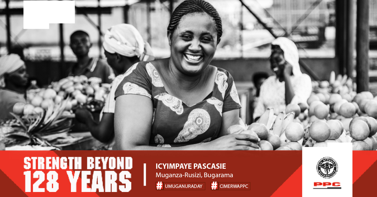 PPC_Africa's tweet photo. “My grocery sales tripled compared to the past. I was able to build my house. Today, it never rains on us and I have better storage. I can take care of my household.” Icyimpaye Pascasie-Bugarama, Rwanda.
#PPCCIMERWA are #StrengtheningRwanda with #StrengthBeyond128Years ✊ https://t.co/GPdoH9a8fO