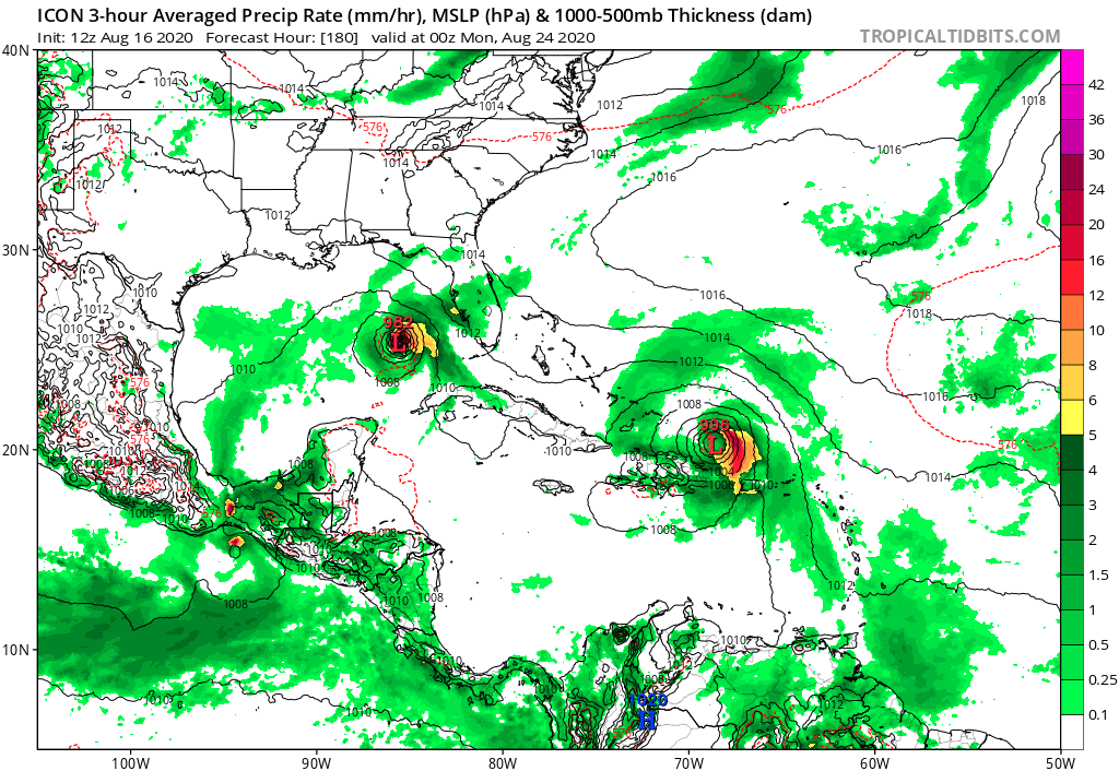 FWIW, the ICON and CMC models are also showing these systems developing. The GFS OP isn't biting yet, not really sure I buy that solution.