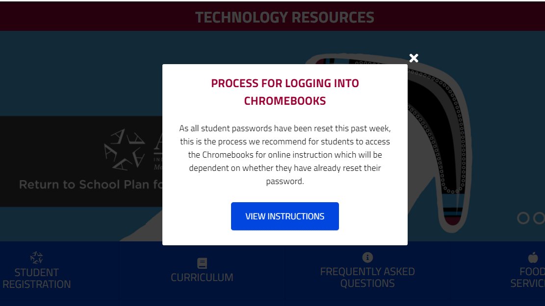 Arlington ISD parents: if your children are in grades three through 12 and use Chromebooks for online instruction, visit the Technology Resources page on our website for specific details on how to login. aisd.net/return-to-scho…