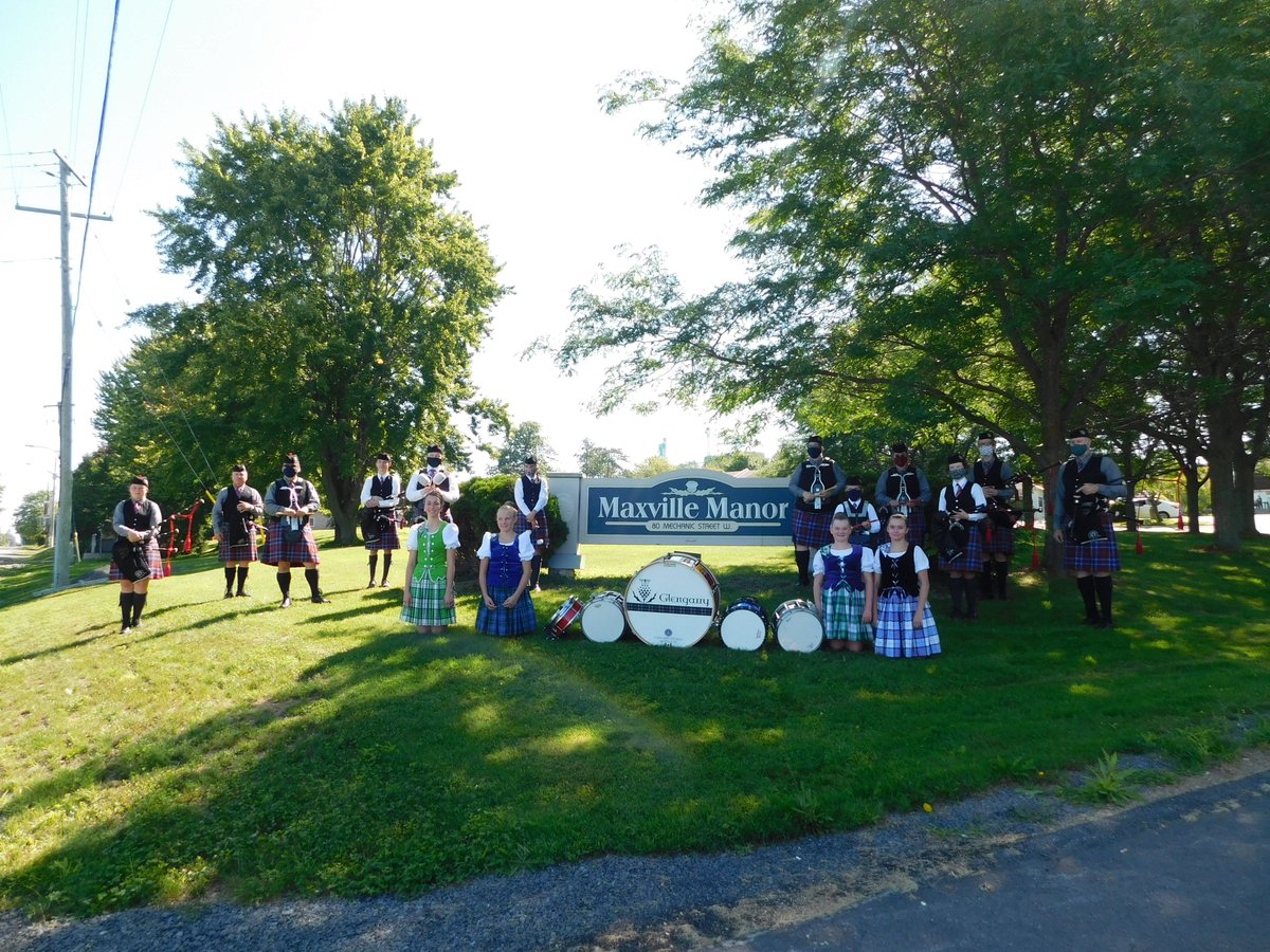 ConnieBlaneyMPB's tweet photo. Due to COVID-19, we were not able to perform a Pipergram that was ordered for the Maxville Manor on the usual @TheGHG weekend; It was rescheduled and made extra special! We hope that the Manor residents enjoyed watching the performance as much as we enjoyed performing for them! https://t.co/mZCievb6wu