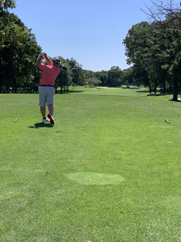 kmccgolf's tweet photo. ** Update**

Lee/Applegate - All Square thru 9

Kent/Roloff - Kent 5up thru 9 https://t.co/DDKzIVKLeg