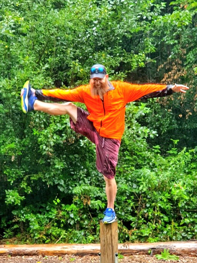 Finish_Stronger's tweet photo. Roundhouse in a thunderstorm and torrential rain (and on a pole) was more problematic than I expected. Still, never one to back away from a challenge... @DDPYoga with @DavidOrth and @teamredheadband set me up for it nicely! #DDPworks https://t.co/u7P7qRoMDx