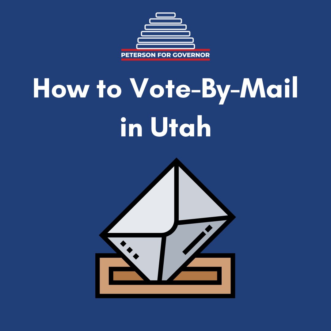 Voting by mail can be intimidating, especially if you’ve never done it before. With the ongoing pandemic, voting by mail is an important way to stay safe this November. Here is a five step thread on how you can vote by mail...  #UtPol
