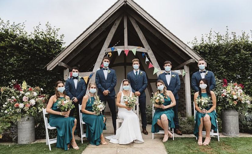 pimpmytweeting's tweet photo. So you can now get married &amp; have up to 30 guests but would you really want your wedding photos looking like this? 😳 https://t.co/TbCYFfSzUP
