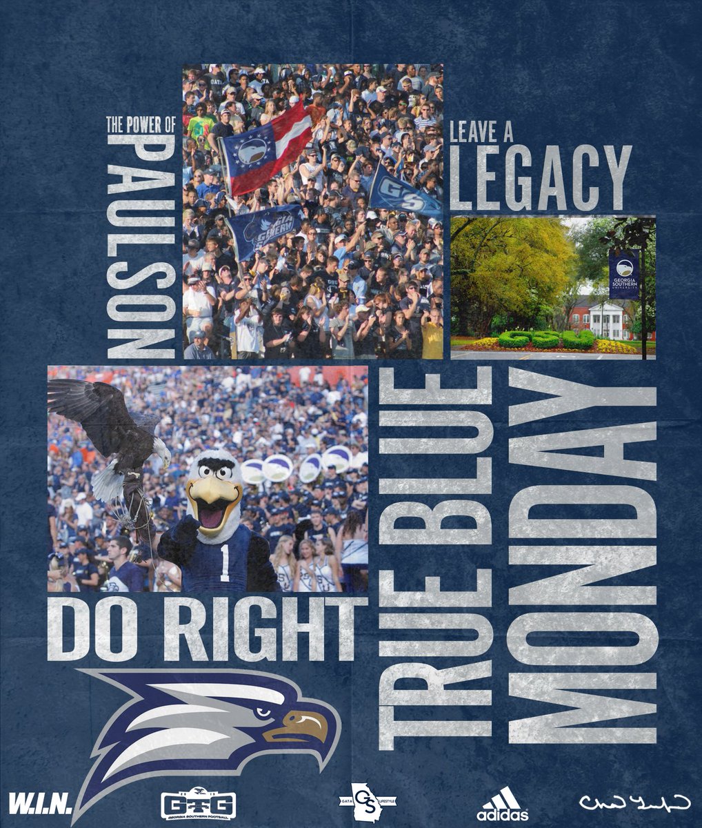 chadlunsford's tweet photo. Good Luck To @GSAthletics Student-Athletes & All @GeorgiaSouthern Students Starting Fall Semester Tomorrow!
Eagle Nation, Time to Wear Blue on Monday & Support Our GS Students As They G.A.T.Academics!
#TrueBlueMonday https://t.co/erYzPFEeda