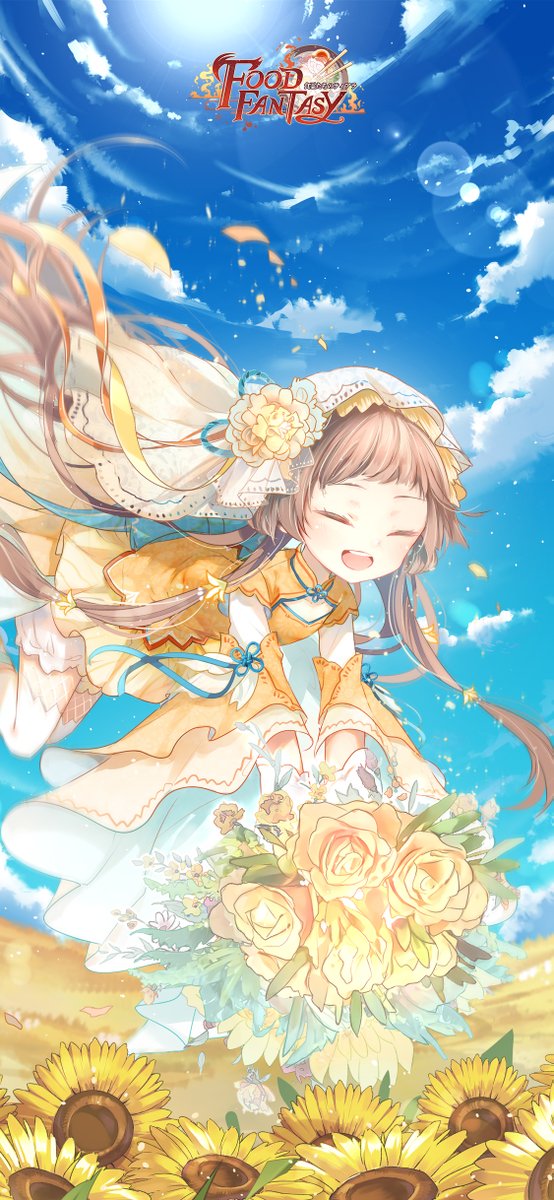 公式 Food Fantasy フードファンタジー パイナップルケーキ えへへ 今日はパイナップル の日なんだって だから今日のデザートはパイナップルを用意したんだ みんな喜んでくれると良いなー パイナップルの日 フーファン待ち受け フードファンタジー