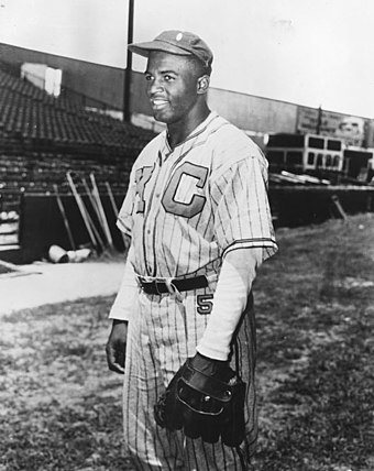 Jackie RobinsonWe all know of Jackie Robinson as the man who broke Baseball's color barrier. However, he got his start with the Kansas City Monarchs of the Negro leagues. Jackie was an outstanding hitter, a great baserunner and won NL MVP in 1949.