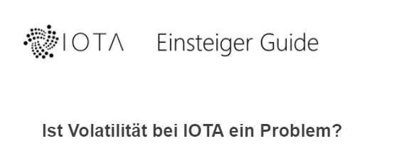 Schmucklos_'s tweet photo. Update, IOTA-Einsteiger-Guide. Ist Volatilität bei IOTA ein Problem? Ich habe meine Gedanken dazu aufgeschrieben und möchte eure Meinungen dazu hören. https://t.co/118ZPIN8Iq #iota #btc #iotastrong https://t.co/6EcDaVyxWI