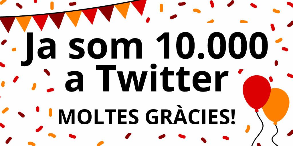 softcatala's tweet photo. 🎉 Amb @RosaTF2017 arribem a les 10.000 persones a Twitter 🥳🥳🥳!
Moltes gràcies per la vostra confiança ❤️. https://t.co/85OVRvCIyU