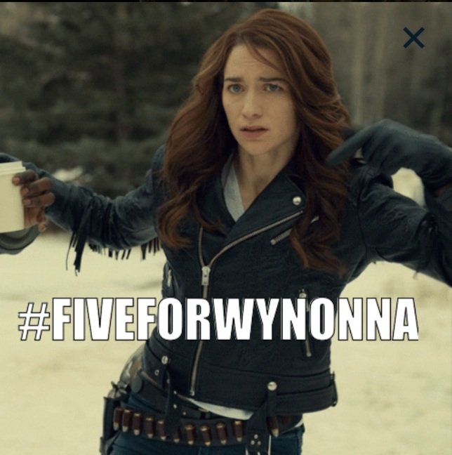 debmill's tweet image. #FiveForWynonna #wynonnaearp #earpers #WynonnaEarp4UK #WynonnaEarpSeason4