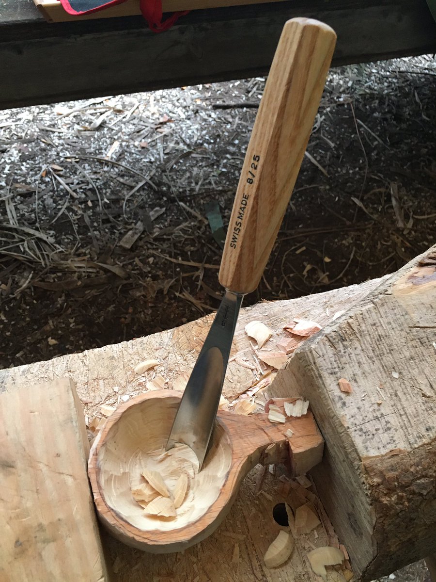 today was an all day course so plenty of time to take your time and take on board those little nuggets of wisdom from  @adamson_craft himself.. we all start out with the same general template but throughout the day each  #Kuksa takes its own shape..  #woodcarving  #wellbeing