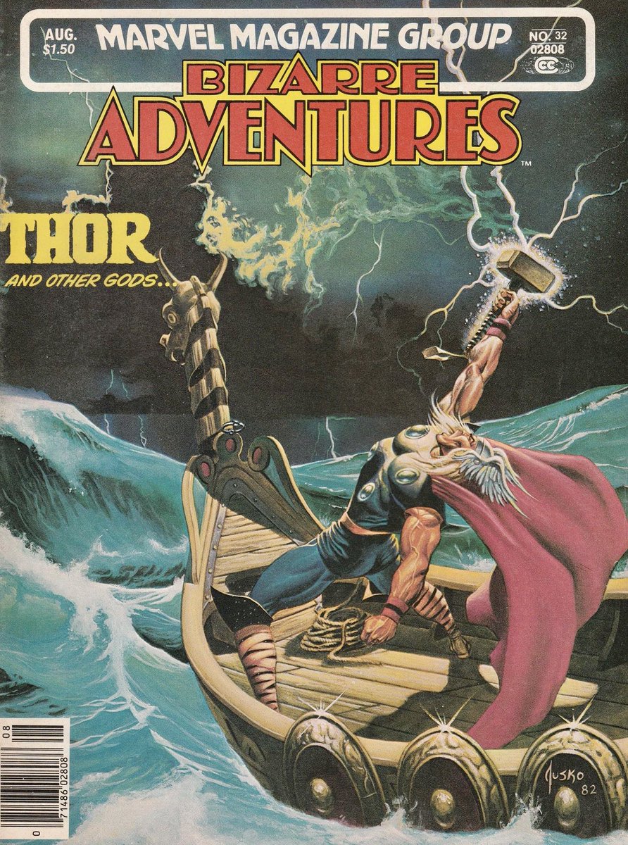 EdGeinFan2's tweet photo. #joejusko #thor #marvel #marvelcomics BIZARRE ADVENTURES #marvelmagazine https://t.co/jZzmHoPHOV