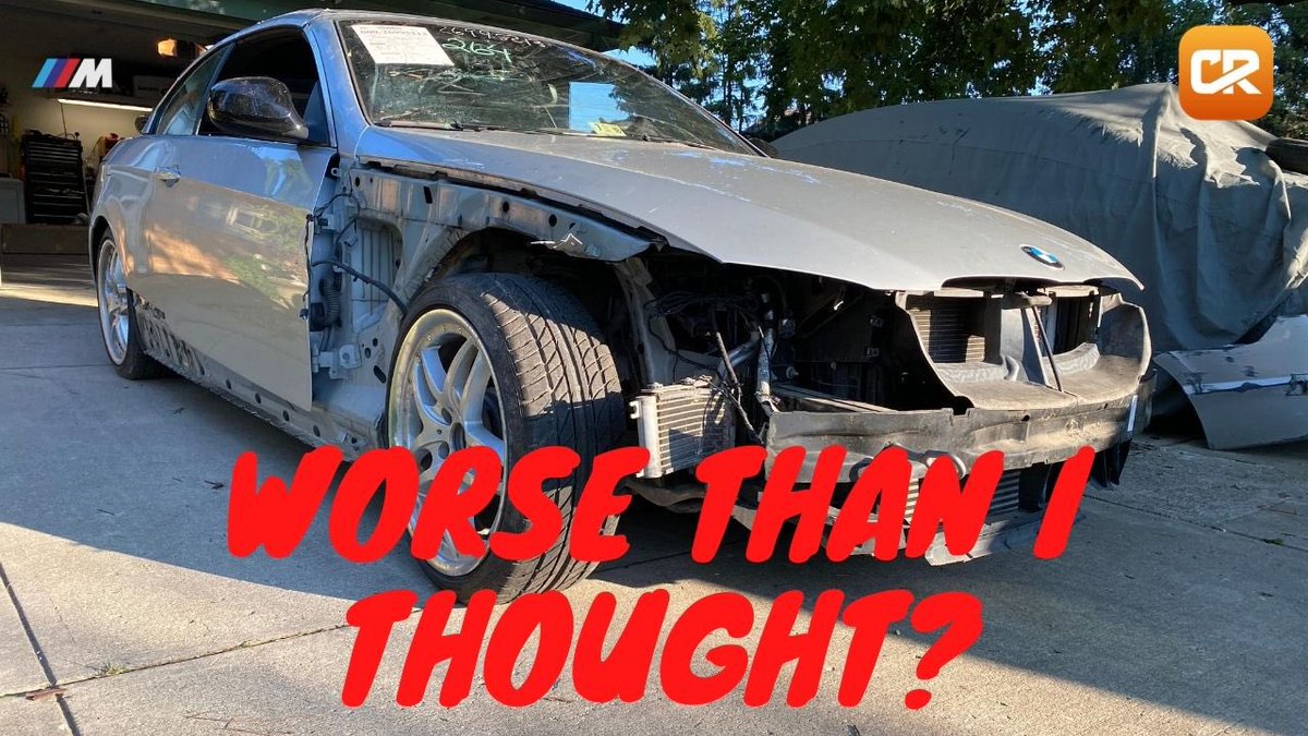 CrossroadsRbld's tweet photo. Guys, I’ve been busy on the #BMW #335is getting it ready for frame work. New video LIVE!! We get busy getting the car torn down. Out with the old to make way for the new. Several surprises in this vid. Go watch now! https://t.co/l1qYCK71c5 #CrossroadsRebuild #salvagerebuild https://t.co/siDd8UdpGR