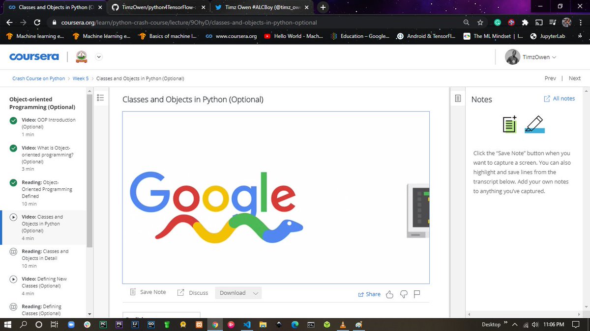 timz_owen's tweet image. During my #SystemsAutomation course by @Google @coursera I got the chance to combine some of the best practices for python Developers in github.com/TimzOwen/pytho… you get over 100 quizzes and I assembled up to 3 solutions for the projects quizzes and the capstone project. #Goodluck