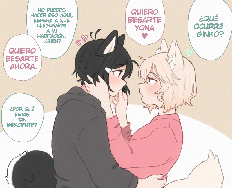 Ginko es una cachorrita muy empalagosa!! 
😳💜💚 