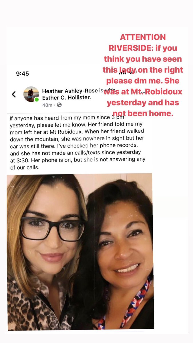 susie_soto's tweet image. Attn RIVERSIDE AREA - My friend’s mom (on the right) hasn’t been seen or heard from since yesterday. Please if you have seen her around let me know!! and keep Esther and her family in prayer 🙏🏽