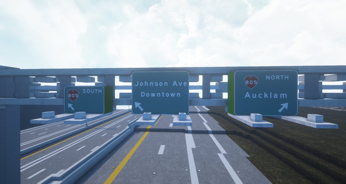 RoadsByArco's tweet image. Ambersyell and Plymouth are in the process of getting new American style guide signs made by me.
Want to check it out?, join mc.realismsociety.com and fly around both cities.
NOTE: Not all of them are completed, please do not complain if you see an empty guide sign. Pics by Kio