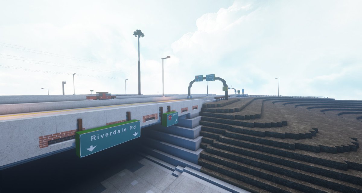 RoadsByArco's tweet image. Ambersyell and Plymouth are in the process of getting new American style guide signs made by me.
Want to check it out?, join mc.realismsociety.com and fly around both cities.
NOTE: Not all of them are completed, please do not complain if you see an empty guide sign. Pics by Kio